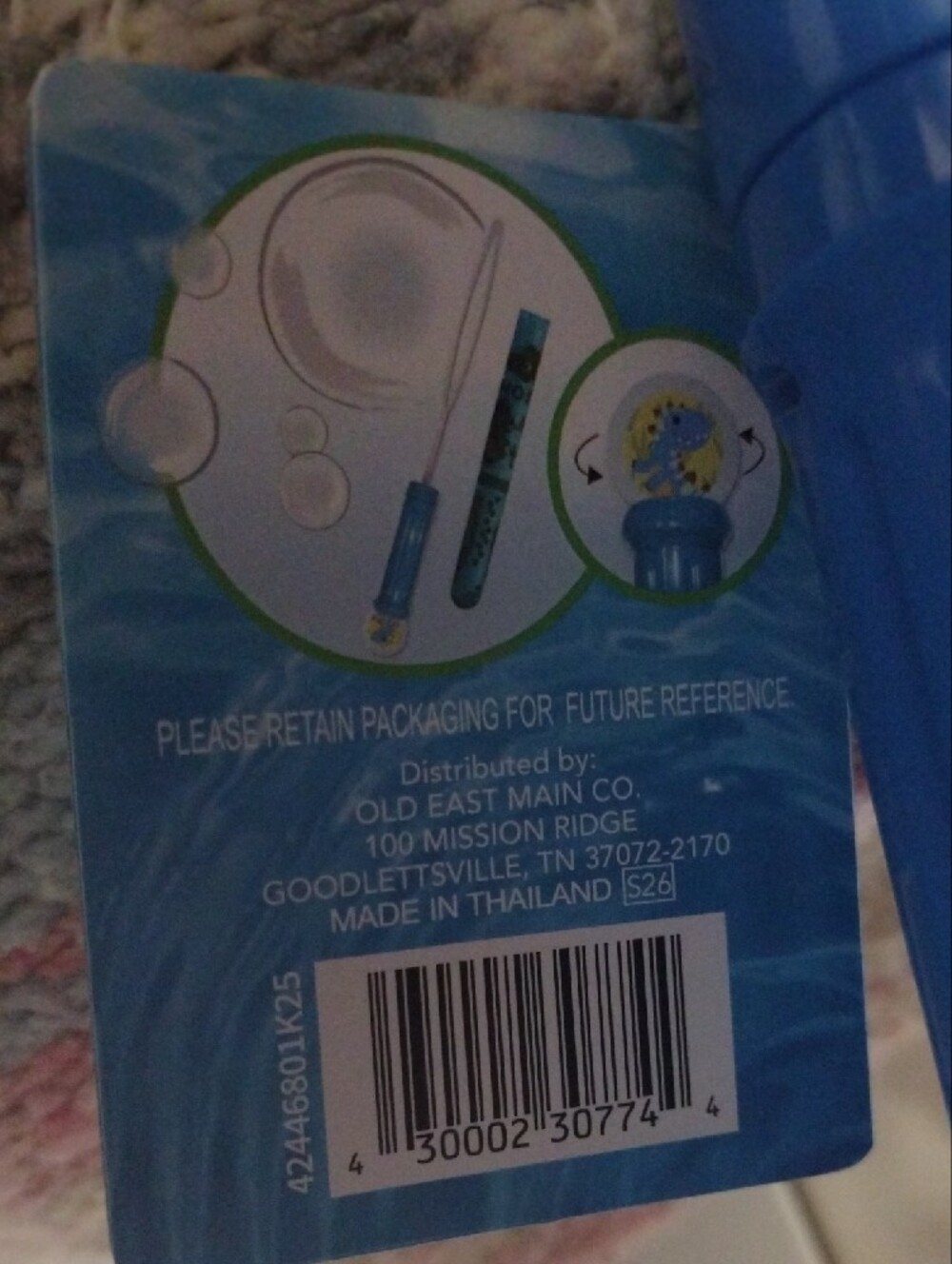 Bubble Wand Light Spinner for Kids (2 Pk)- Blue - Picture 5 of 6